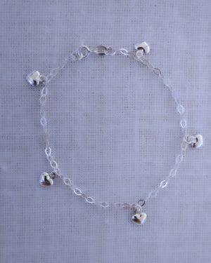 PULSEIRA C/ PINGENTE CORAÇÃO